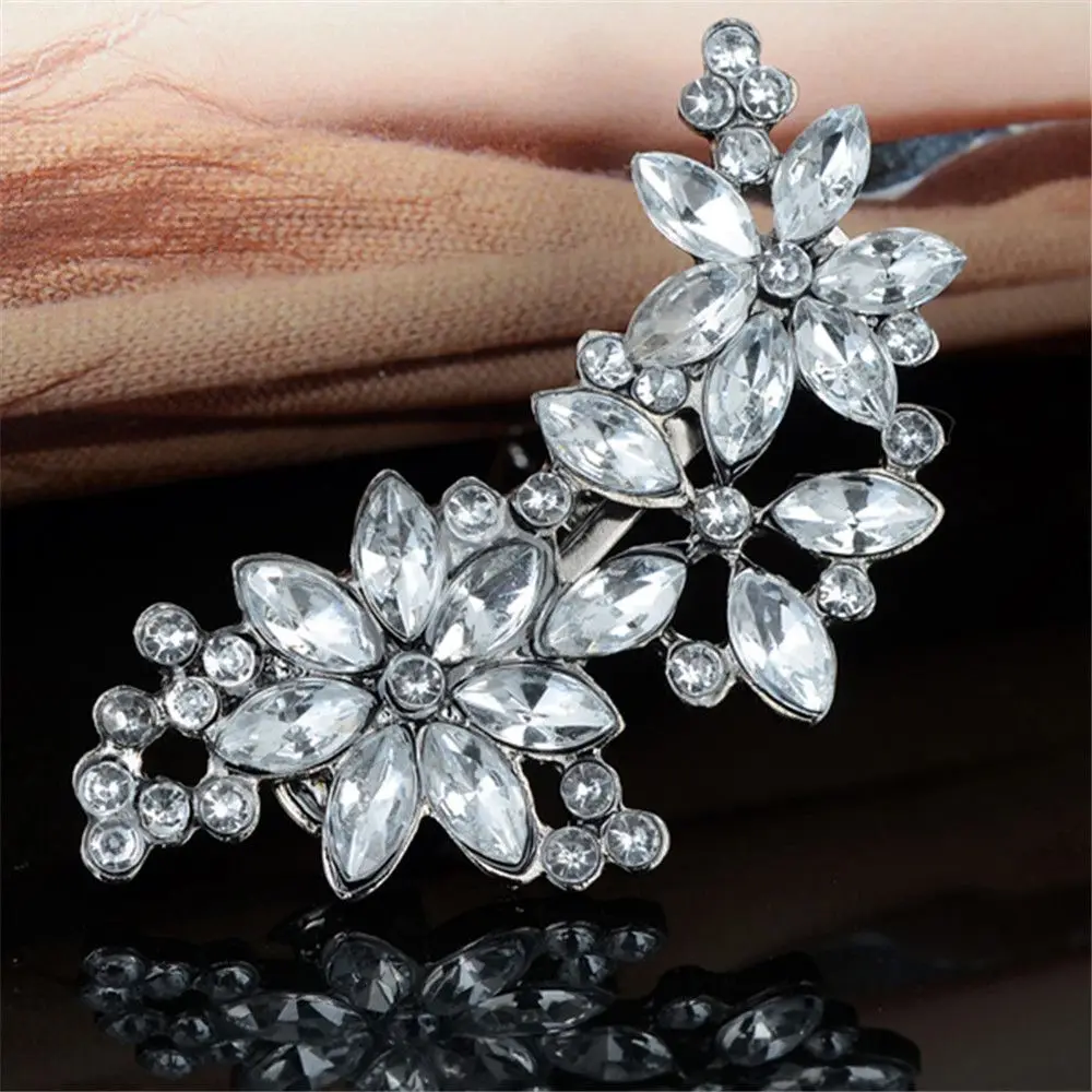 Новые модные женские заколки Стразы с цветами головные уборы аксессуары для