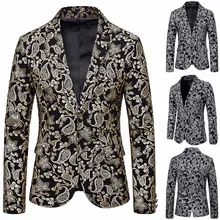 Мужские зимние деловые костюмы с золотыми пуговицами для свадебной вечеринки, верхняя одежда, пальто, новая мода, Осень-зима