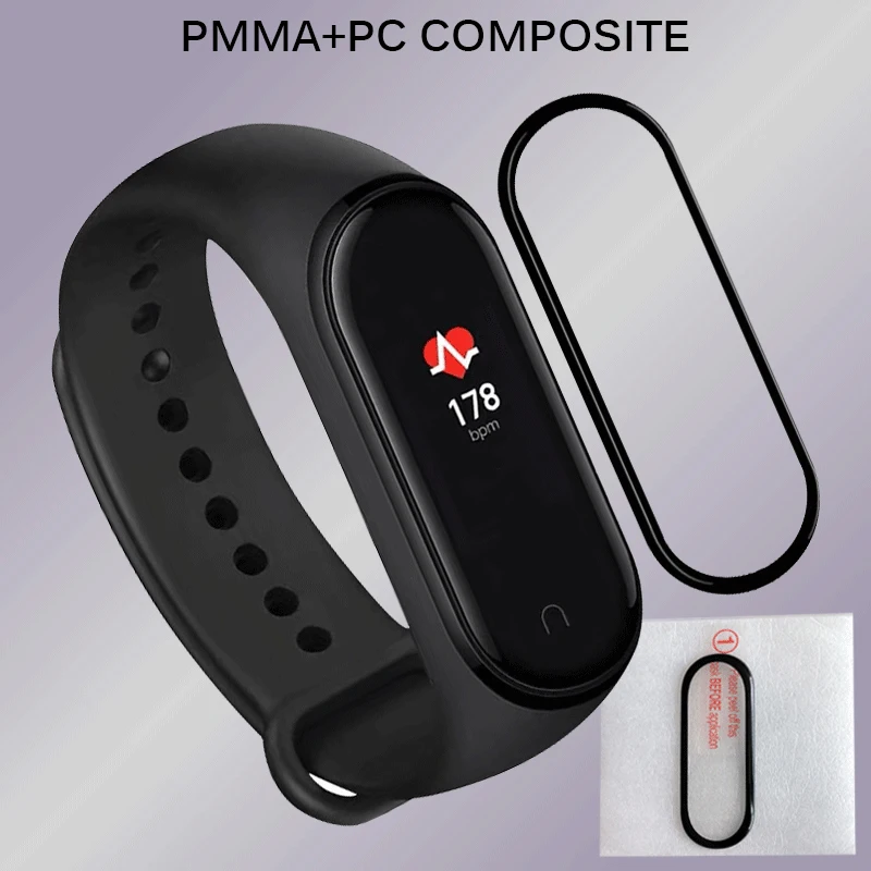 1 шт. 3D Защитная пленка для смарт браслета Xiaomi Mi Band 4 полное покрытие защита экрана