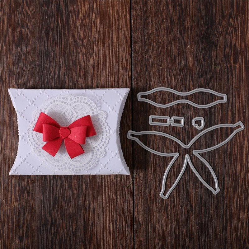 InLoveArts 3D Лук рамка металлические штампы трафареты для DIY Скрапбукинг