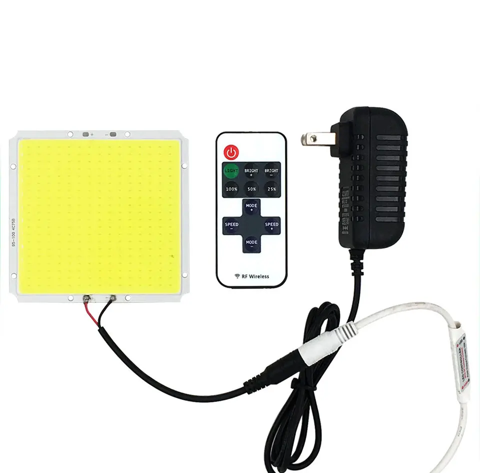 10095mm 50W Dimmable LED Light Bulb COB Chip 12V 110V 220V LED Lamp with Dimmer Controller Cold Warm White Lighting for DIY (6)