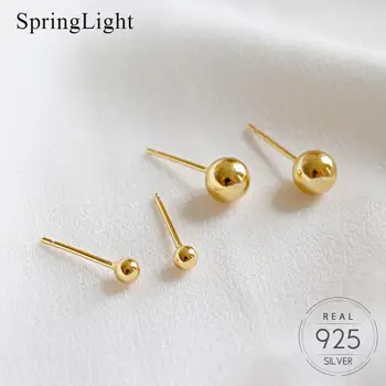 

Springlight 925 Silver Tiny V Shape Pearls Stud Earrings Elegant Temperament Micro Inlaid Zircon Geometric Earrings Fine Jewelry