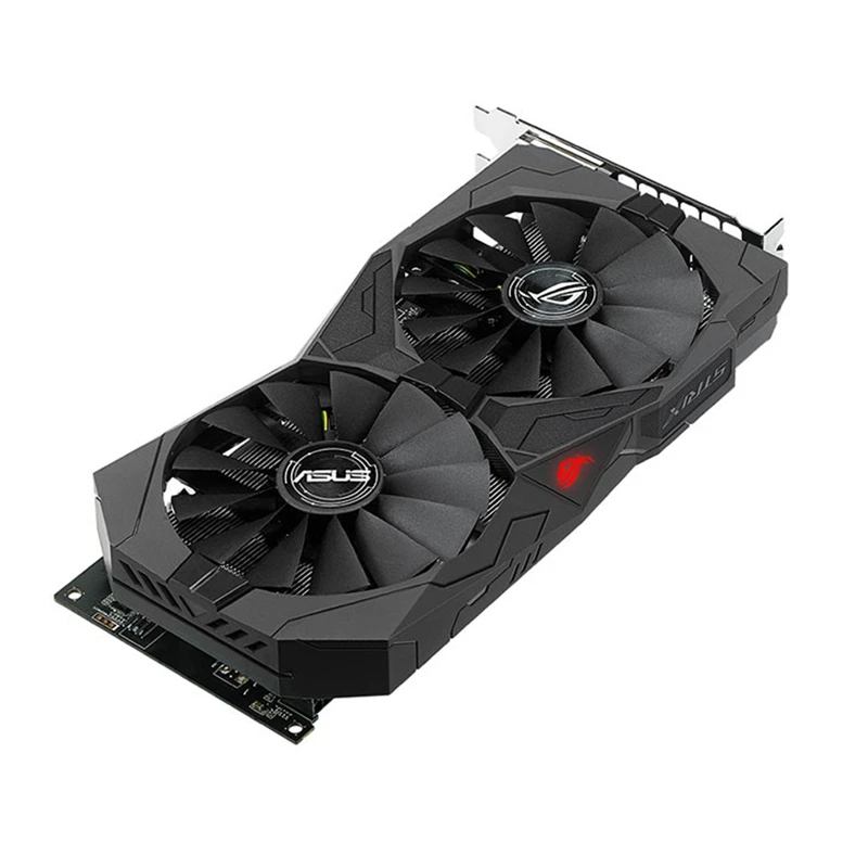 Видеокарта ASUS RX 570, 4 Гб, графический процессор AMD Radeon RX570, 4 Гб, игровые видеокарты PUBG, компьютер, игровой экран, карта 580 560 550 HDMI VGA DVI-2