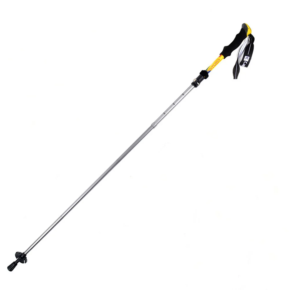 Trekking Poles Hike Walking Stick Walking Cane Fashion Foldable Aluminum Ski Camp Telescopic Baton Outdoor Hiking Poles Crutches