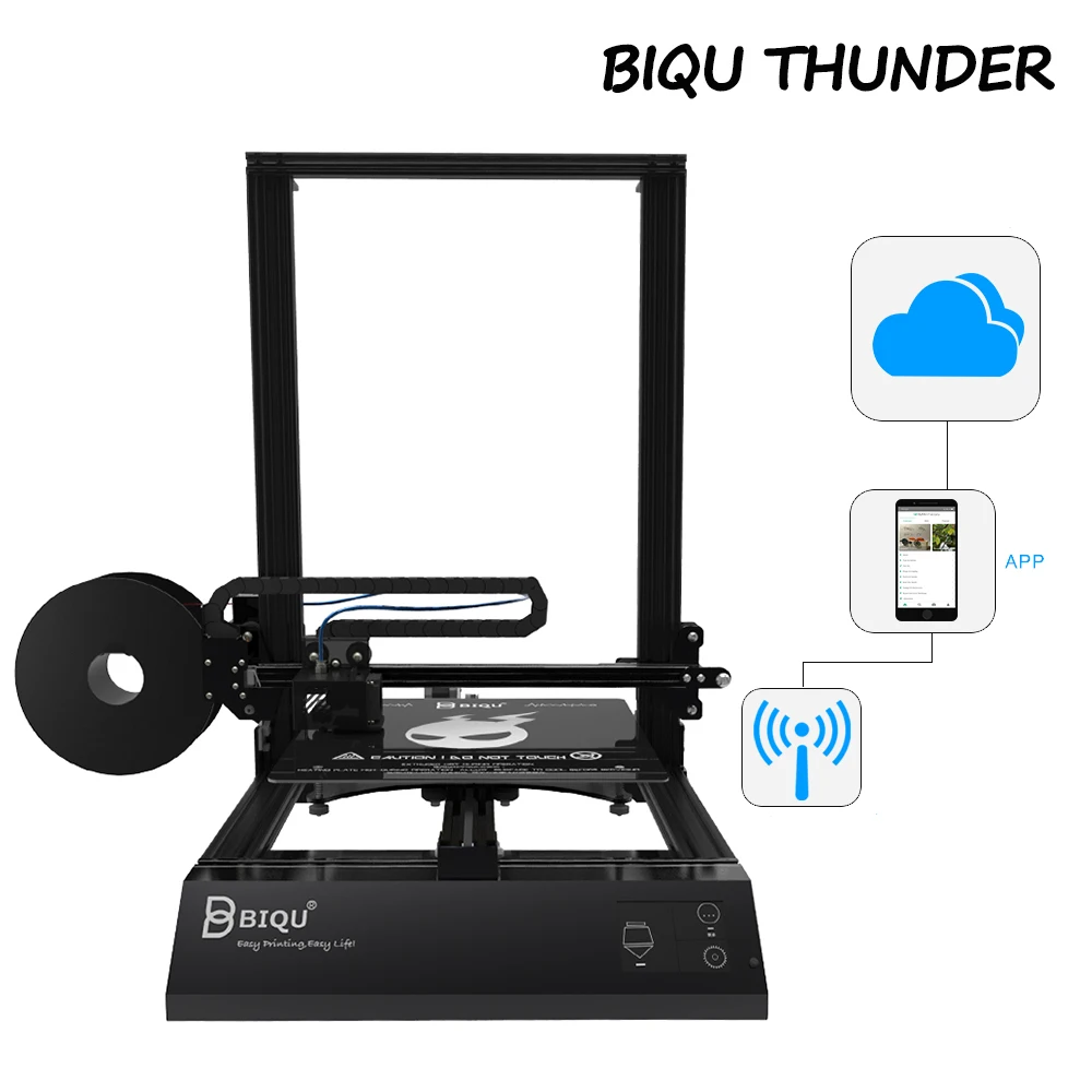 BIQU Thunder 3d принтер обновленный TMC2208 автоматическое выравнивание Reprap i3 принтер Дуа Z датчик накаливания MK8 экструдер Impressora 3D