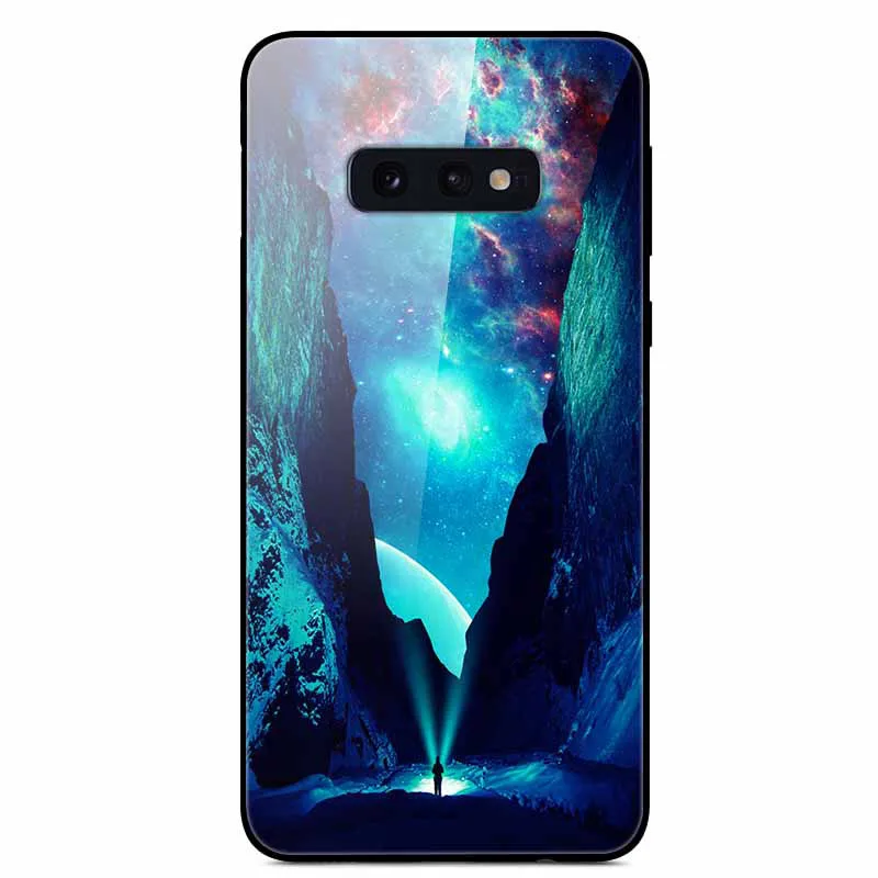 22 5," чехол для samsung S10E чехол из закаленного стекла с принтом на заднюю панель жесткий чехол на samsung Galaxy S10E чехол для телефона fundas S 10E - Цвет: 22