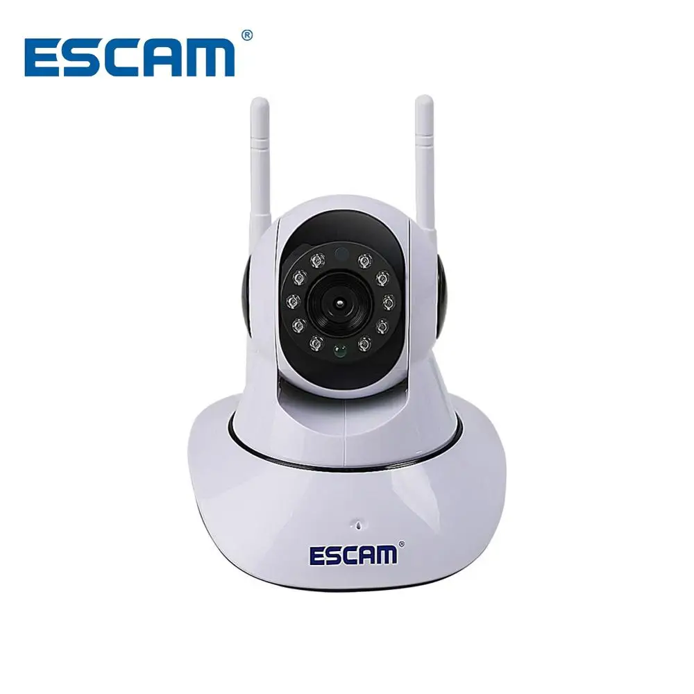 

ESCAM G02 Dual Antenna Wifi IP Camera HD 720P Pan Tilt Camera IR Night Vision WiFi ONVIF PTZ Camera IR-Cut Mini P2P WiFi Cameras