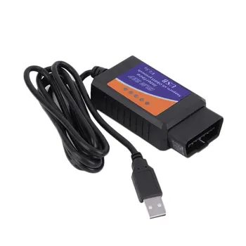 

USB ELM327 12V 45mA OBD2/OBDII Scan V2.1 CAN-BUS OBD2 OBDII Auto Diagnostics Scanner Auto Software Support 64 bit system