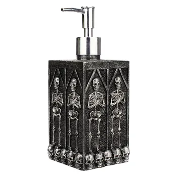 

460ml Fantasy Party Decor Home Hotel Refillable Skull Style Kitchen Bathroom Soap Dispenser Office Liquid Pump Scary Halloween