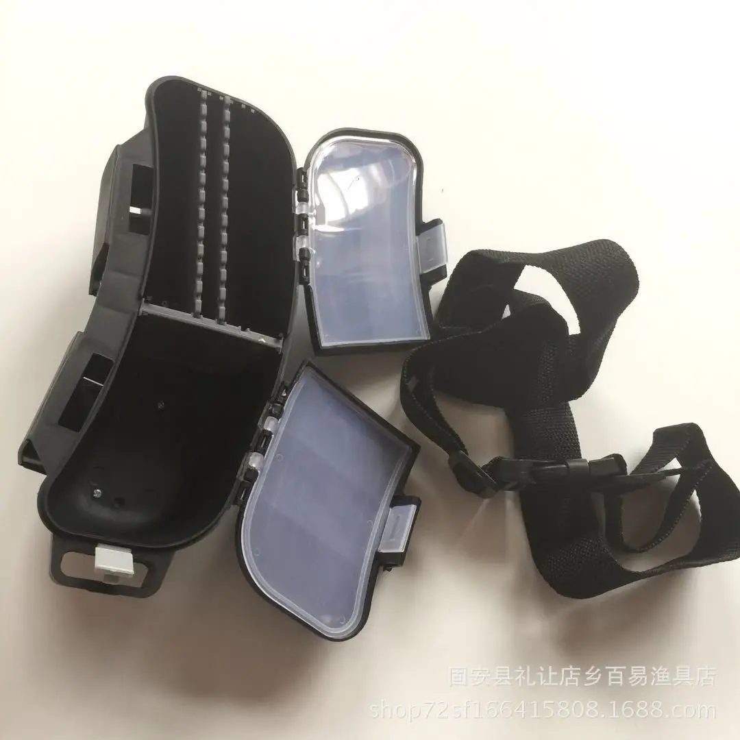 

Waist Hanging Carry-on Box Fishing Lure Multi-functional Accessory Box Sea Silkworm Box Bait Box