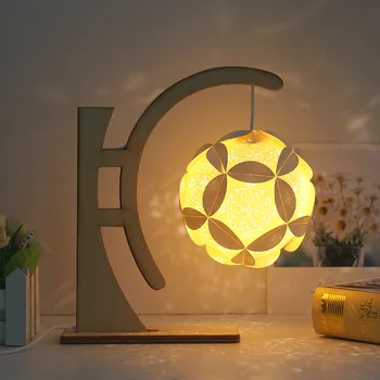 

Paper Carved Table Lamps Hand Diy Ancient Wind Chinese Hand-created Night Lights for Children's Birthday Gift home Decorative