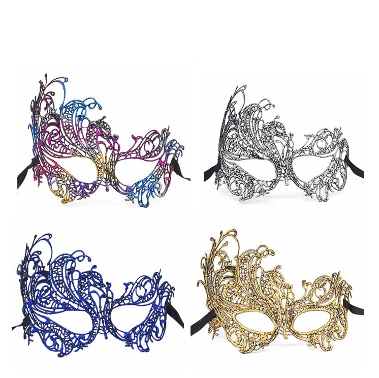 Хэллоуин платье сексуальный костюм маска золотая маска для глаз для вечерние маски Венецианская Карнавальная маска маскарад, праздник Марди Гра Кружевные маски мяч