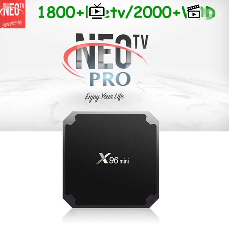 ТВ-приставка X96 mini android 7 1 neo tv pro для Бельгии арабский Марокко Поддержка Смарт