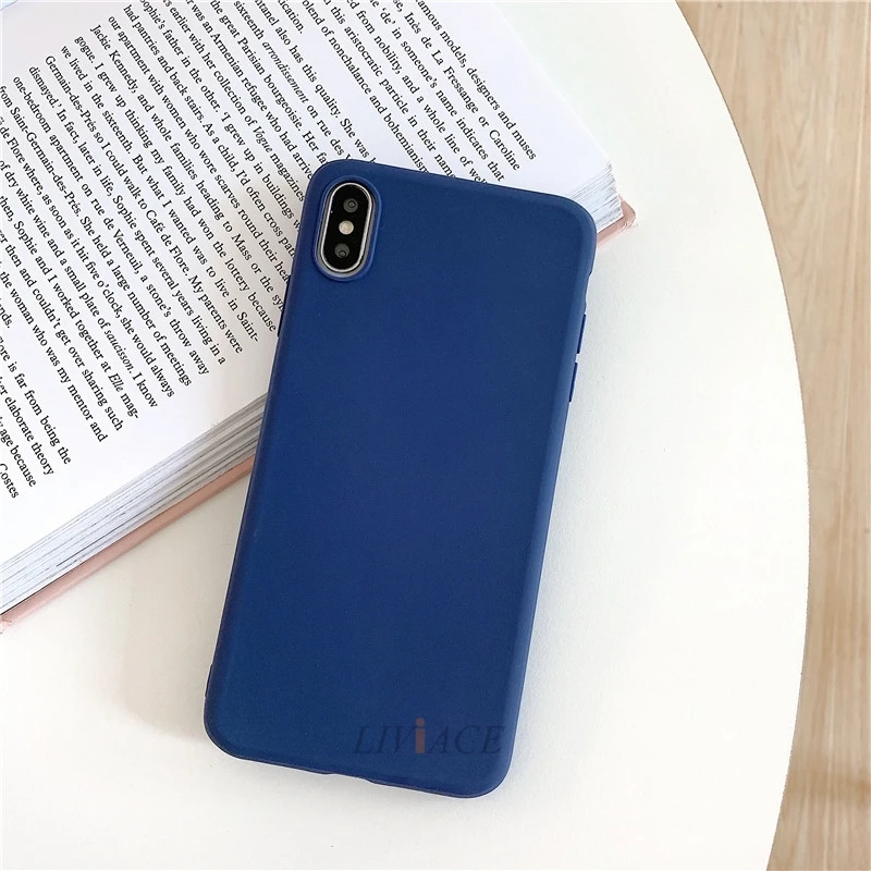 navy Однотонный Мягкий силиконовый чехол из ТПУ для xiaomi redmi note 8, 7, 6, 5 pro, 8a, 7a, 8tматовая задняя крышка, xiomi redmi note 8, note 8pro - Цвет: navy