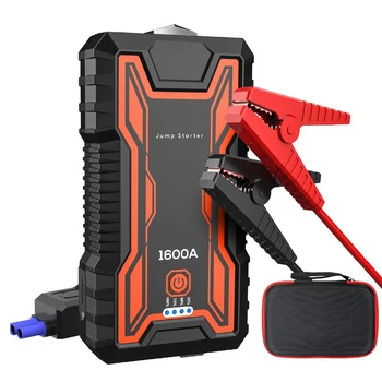 

16000mAh 1600A Power Pack Car Jump Starter Portable Emergency Charger Car Booster Starting Device with Safety Hammer