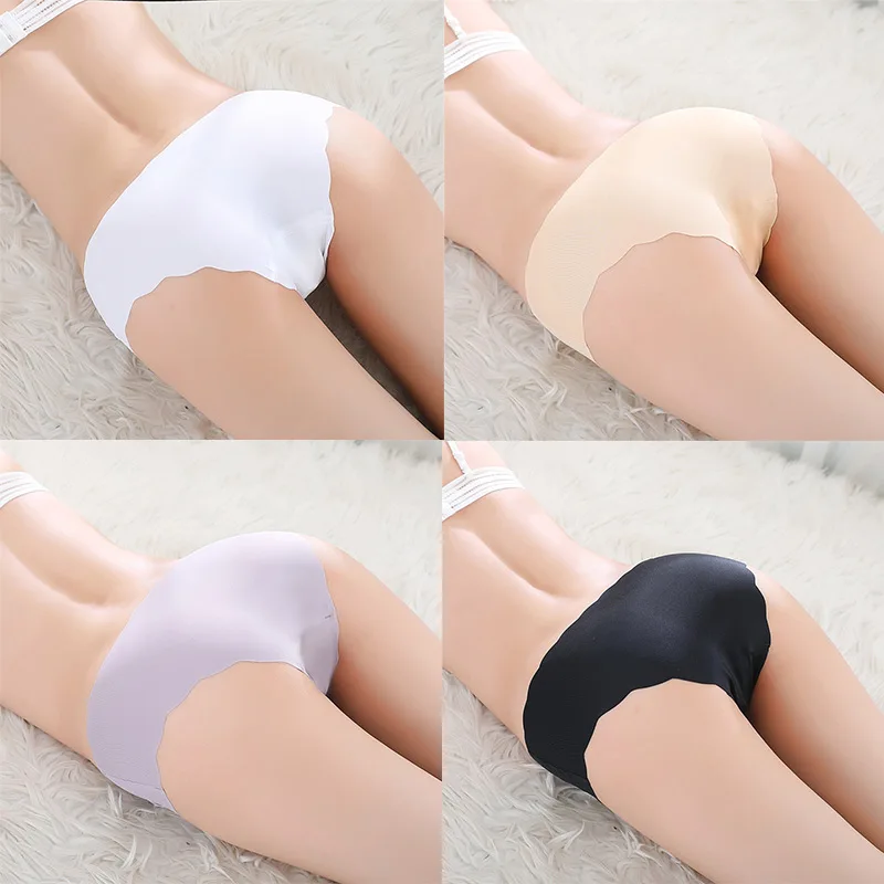 

3Pcs Solid Women Underwear Panties Sexy Thong Briefs Lingerie G String Plus Size Women Thongs Solid Seamless Panties Women P0109