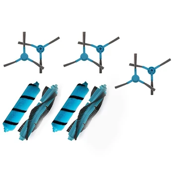 

Main Brush Side Brush Kit For Cecotec Conga 3490 4090 5090 Mijia STYJ02YM Sweeping Mopping Robot Vacuum Cleaner