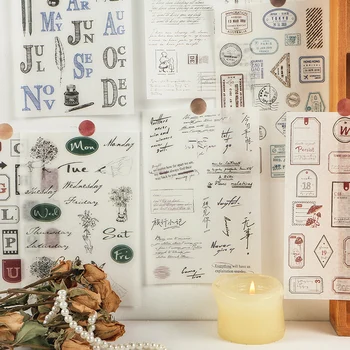 

12packs/LOT pragmatism series stationery sticker Creative decoration DIY paper masking washi sticker