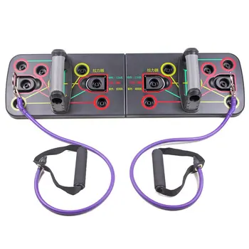 

Push Up Rack Board Building Board Power Rack Sports Gym Push Up Bars Exercise Multifunction Rope Training Board