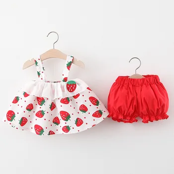 

(4 sets/lot) 2020 Summer Girl's Cothing Set Floral 051603