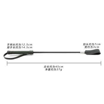 Sex Toys 17.7 inch Riding Crop Jump Bat Paddle with Double Slapper Whip,Sex Shop Sex Toys for Women 5