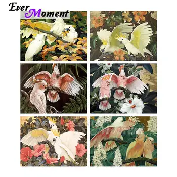 

Ever Moment Diamond Painting Bird Animal Painting By Diamond Household Wall Art 5D DIY Rhinestone Gifts Leisure At Home 4Y522