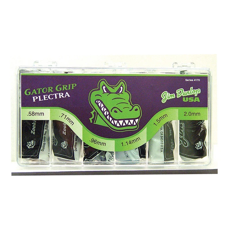 4170 Gator Grip Коробка медиаторов, 360шт, 6 толщин, Dunlop