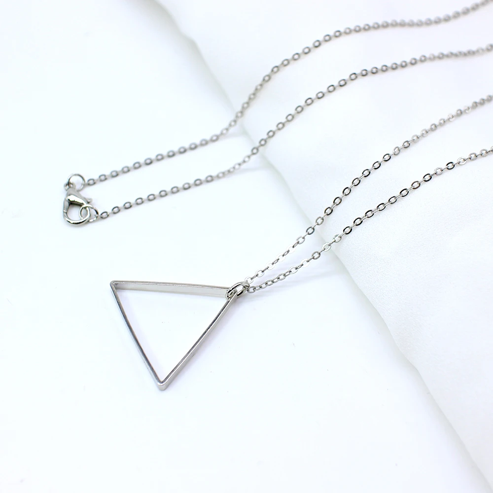 2020 Fashion Simple Black New Pendant Necklace For Men Women Stainless Steel Long Necklace Party Jewelry Collier Femme Collar