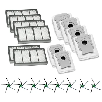 

8 Side Brush + 6 Filter Suitable + 6 Dust Bag for IROBOT ROOMBA S9 S9+ ing Robot Vacuum Cleaner Accessories