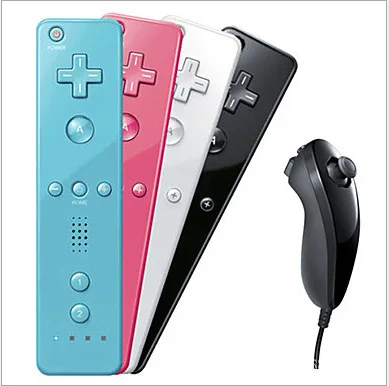 

2in1 Wireless Remote Gamepad Controller Built-in Motion Plus For Nintend Wii Nunchuck For Nintend Wii Remote Controle Joystick