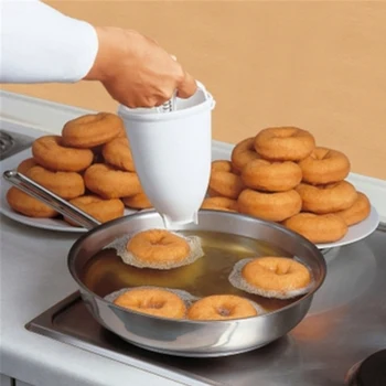

Magic Fast Plastic Doughnut Maker Machine Mold DIY Tool Kitchen Pastry Making Bake Ware Kitchen Accessories Baking Mold