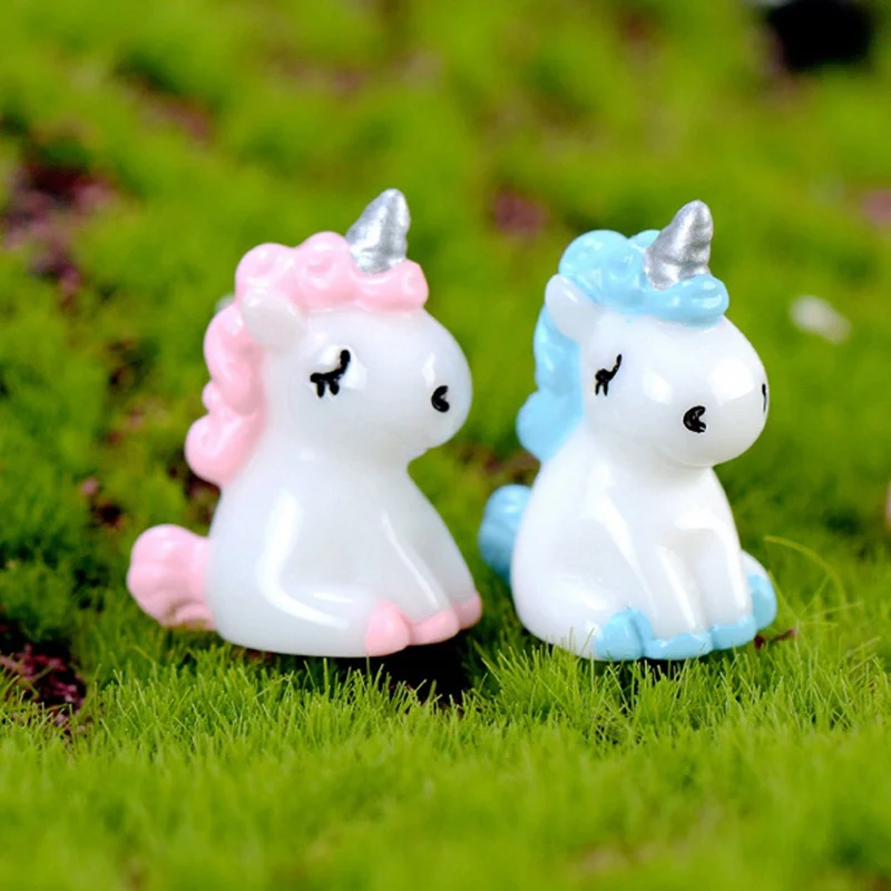 1 шт. полимерный Единорог миниатюрный милый Сказочный микро ландшафт декор мини