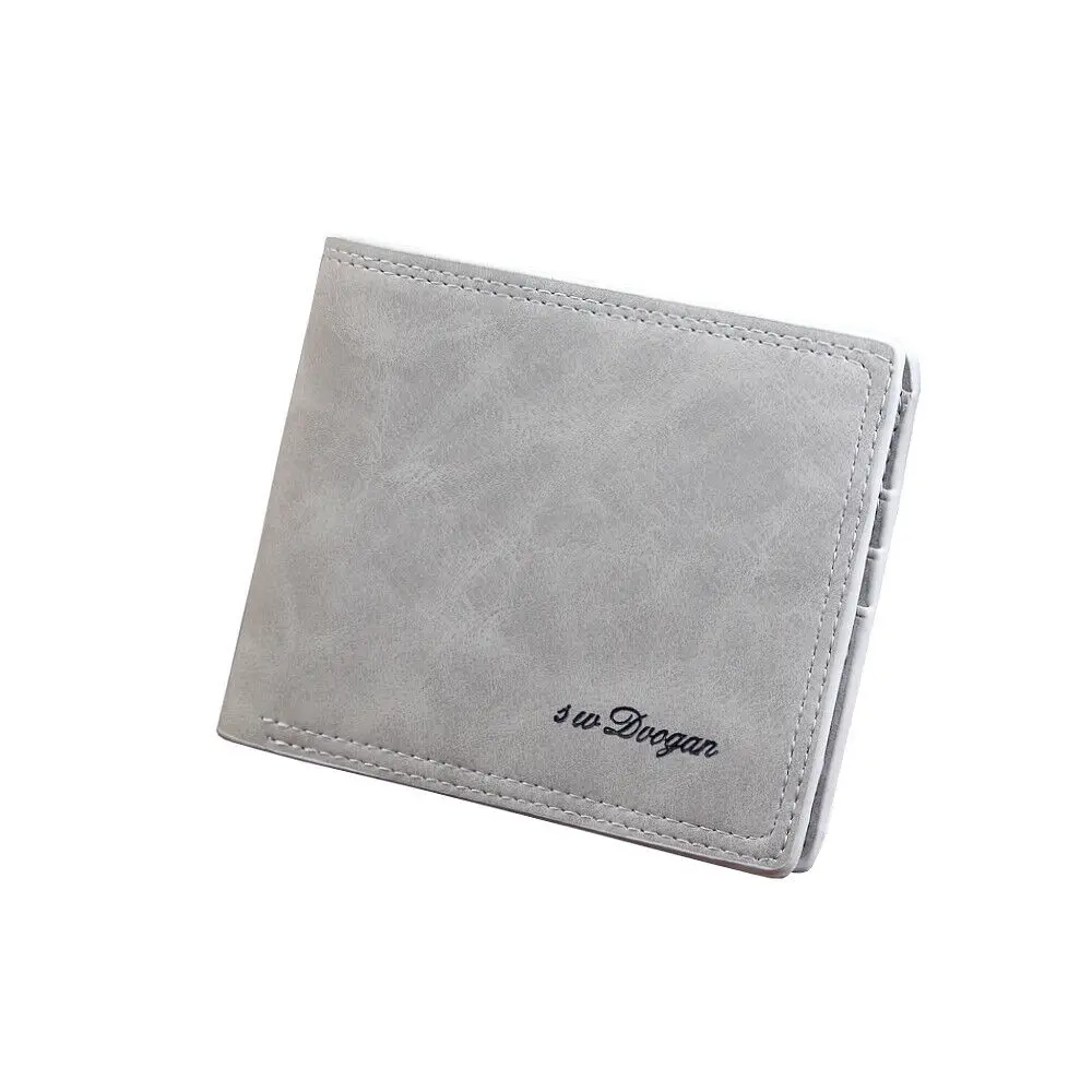 Мужской кошелек короткий Мужской из искусственной кожи ID Card Holder кошелек бумажник Billfold тонкий клатч