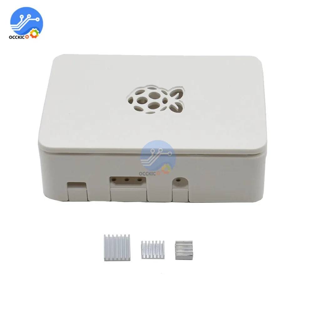 Для Raspberry Pi 4 Чехол для корпуса V4 с теплоотводом ABS оболочка Защитная крышка для Raspberry Pi 4 держатель