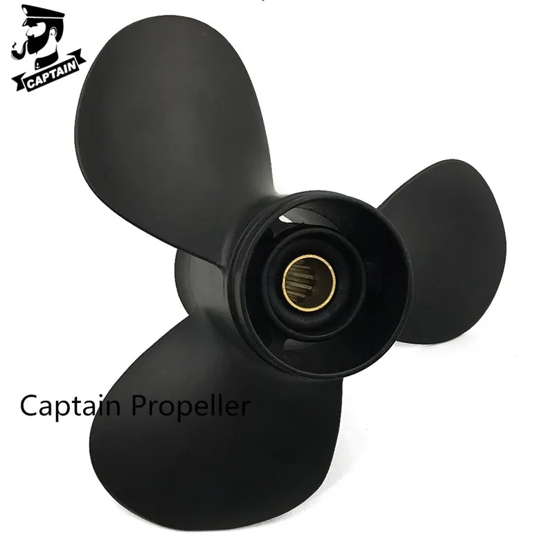 Captain Outboard Propeller 11.1x13 Fit Tohatsu Nissan Engines 35-50HP MFS40A MFS50A Aluminum 3T5B64527-1 13 Tooth Splines RH