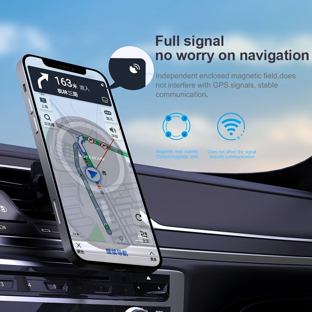 NILLKIN Car Phone Holder for iPhone 13 Pro Max Universal Magnetic Holder For iPhone 12 Pro Max Adjustable Air Vent Phone Stand