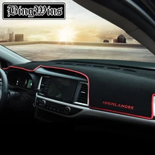 Автомобильный Стайлинг для Toyota Highlander- приборная панель центральный контроль солнцезащитный, изоляционный экран коврик