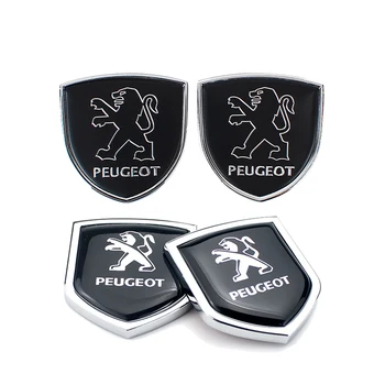 

Car Side Sticker Metal Emblem Decal Exterior Accessories for Peugeot Logo 201 206 207 307 308 407 408 508 2008 3008 4008 5008