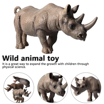 

Puzzle Learning Toys Simulated Action Figure Mini Wild Animals Model Toy Panada Elephant Orangutan Lion Bear Model