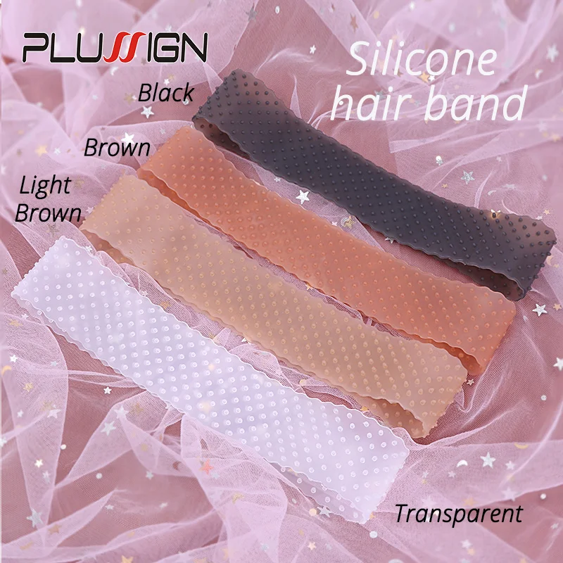 Comfortable Silicone Wig Band For Fix Hair Head Bands Transparent Silicone Wig Grip Band No Slip Wigs Hold Material Headband