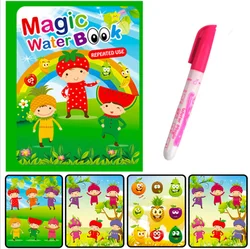 Reusable Magic Water Drawing Coloring Book for Kids - Sensory Early Education & Montessori Toy Gift (B-2)