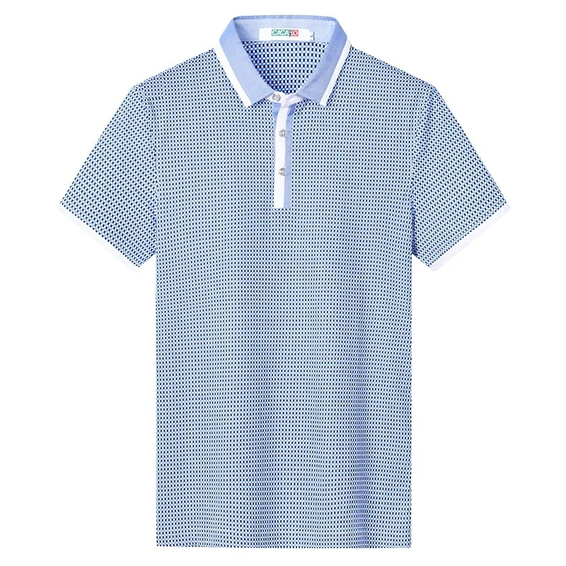 

Men's Polo Shirt Mercerized Cotton Polo Shirt for Men Male 3041