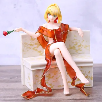 

Fate/ EXTRA Last Encore Red Saber Nero Bathrobe Figure 1/7 Scale Figurine PVC Model Toy Doll