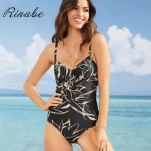 Rinabe сексуальный купальник пуш-ап бикини цветочный купальный костюм женский купальный костюм для похудения Цельный купальник монокини с принтом бикини