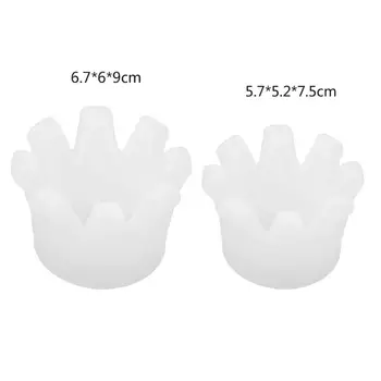 

3D Crown Ashtray Storage Box DIY Phone Holder Silicone Mold Resin Casting Tools