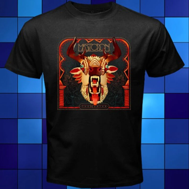 Новый Mastodon The Hunter металлическая рок-группа Черная футболка Размер S-3XL | Мужская