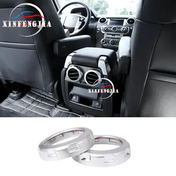 

2pcs Chrome ABS Rear Air Outlet Vent Ring Cover Trim For Land Rover LR4 10-2016