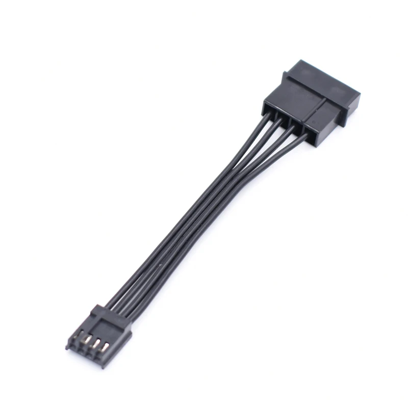 10cm/20cm Molex 4 Pin To 3.5 Floppy Drive FDD Internal Power Adaptor Cable black molex fdd adapter cable