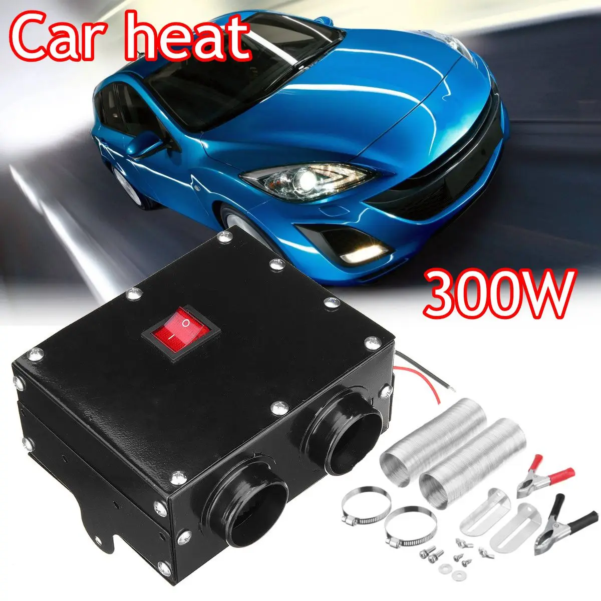 12 V/24 V 300W автомобильный обогреватель вентилятор Отопление Теплее лобового стекла автомобиля Demister вентилятор авто автомобиль грузовик нагреватель стекол