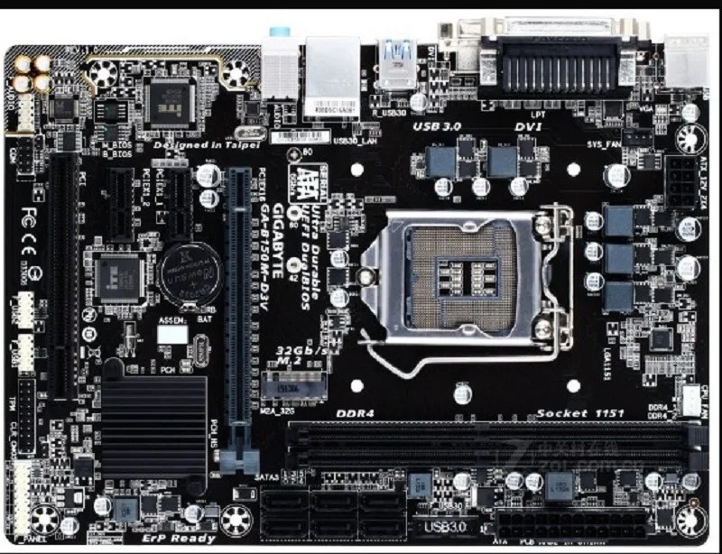 Gigabyte GA B150M D3V оригинальная материнская плата LGA 1151 DDR4 2133 МГц USB3.0 32G B150 настольная